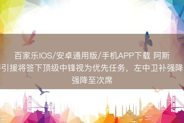 百家樂IOS/安卓通用版/手機APP下載 阿斯:巴薩引援將簽下頂級中鋒視為優先任務,左中衛補強降至次席